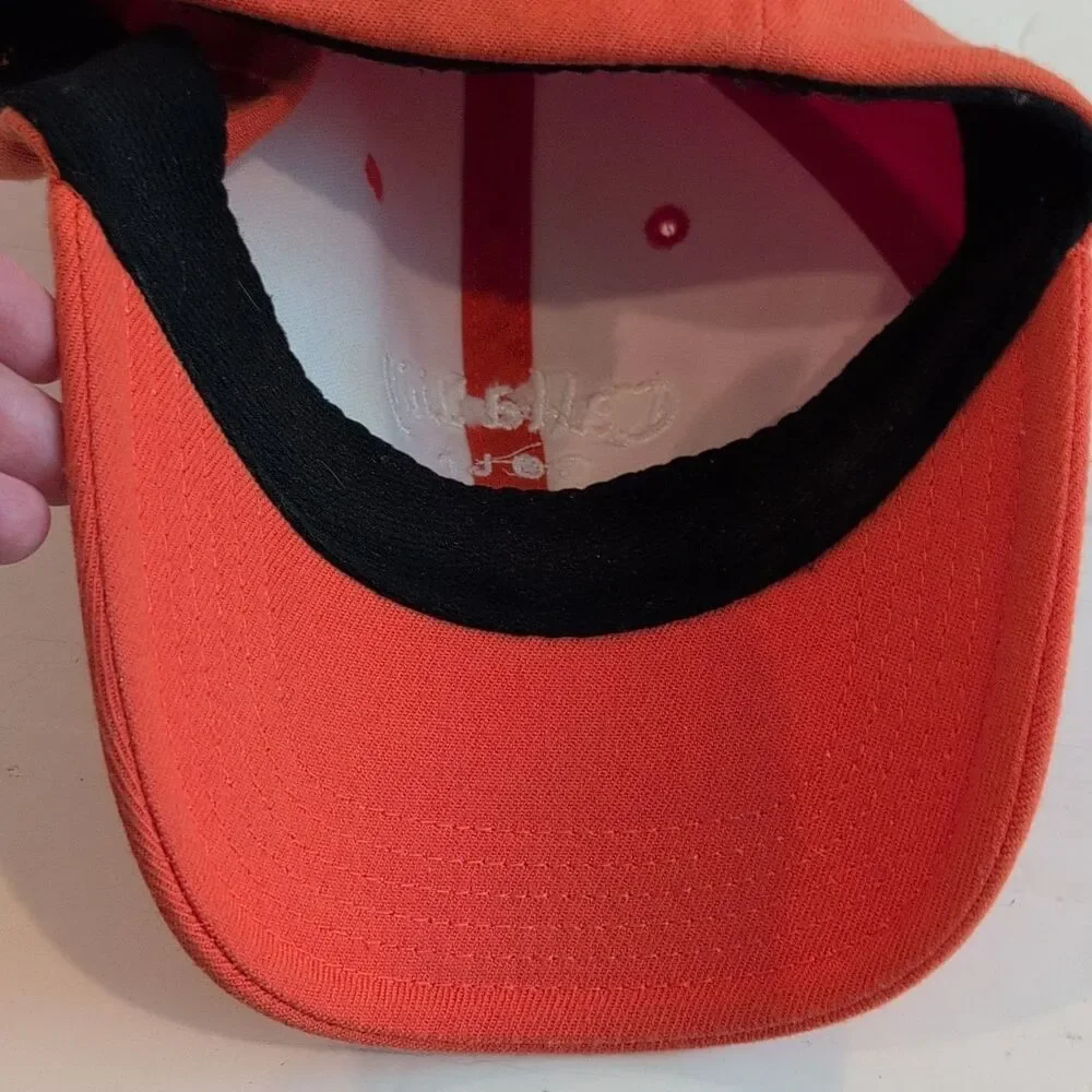 Callaway Orange Adjustable Golf Hat Cap Embroidered Logo Solid Unisex